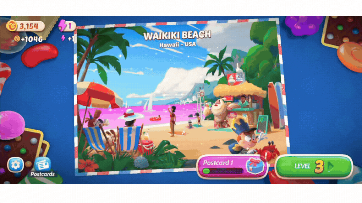 Gif mostra como criar uma conta King no Candy Crush Solitaire